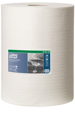 Tork 510 Cleaning Cloth Combi Roll White 38cm x 32cm