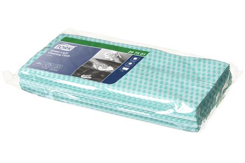 Tork Regular Duty Folded Cleaning Cloth Green 30cm x 60cm 25 Cloths