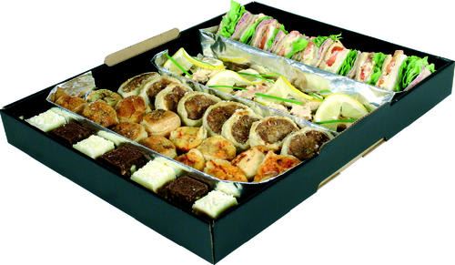 Black Corruboard Catering Tray 300 x 200 x 40mm 50 (Pack)