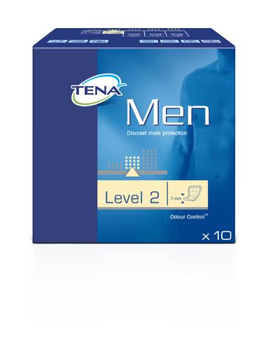 Tena For Men, Level 2, White-Pack of 10 (Packet)