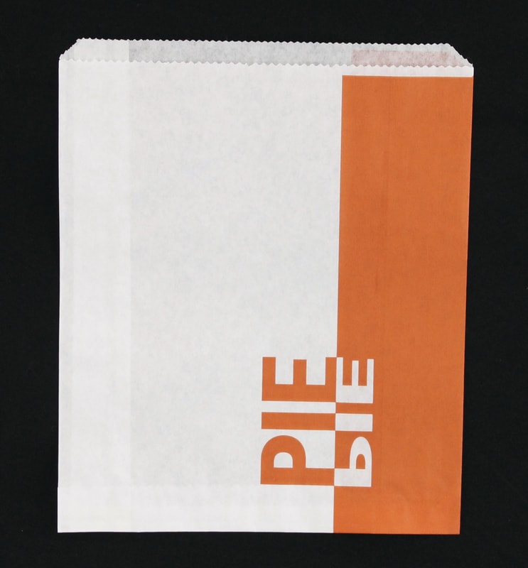 Detpak Pie Printed Paper Bag 200X165mm Pack of 500 (Pack)