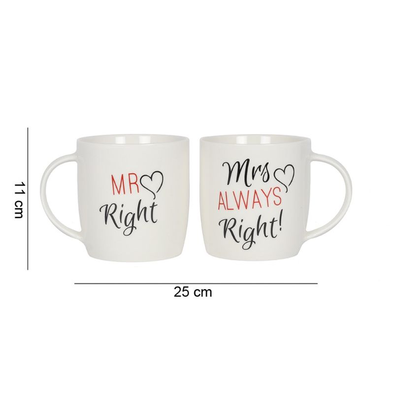 Box of 2 Mr & Mrs Mugs