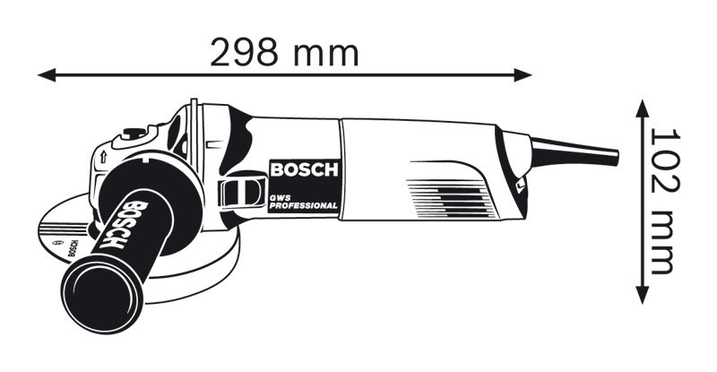 Bosch 1400W Angle Grinder GWS 1400 C