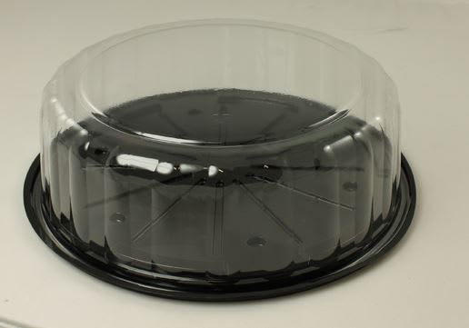 Medium Round Cake Base and Dome 10" 225 x 85mm 50 (Case)