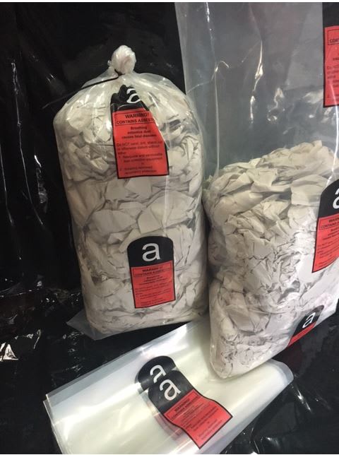 Polyprint Asbestos Disposal Bag 200MU Clear 75 Bags