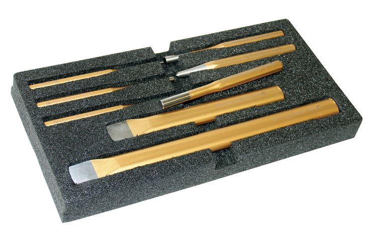 Rennsteig Chisel & Punch F9oam Tray Set 8 Piece