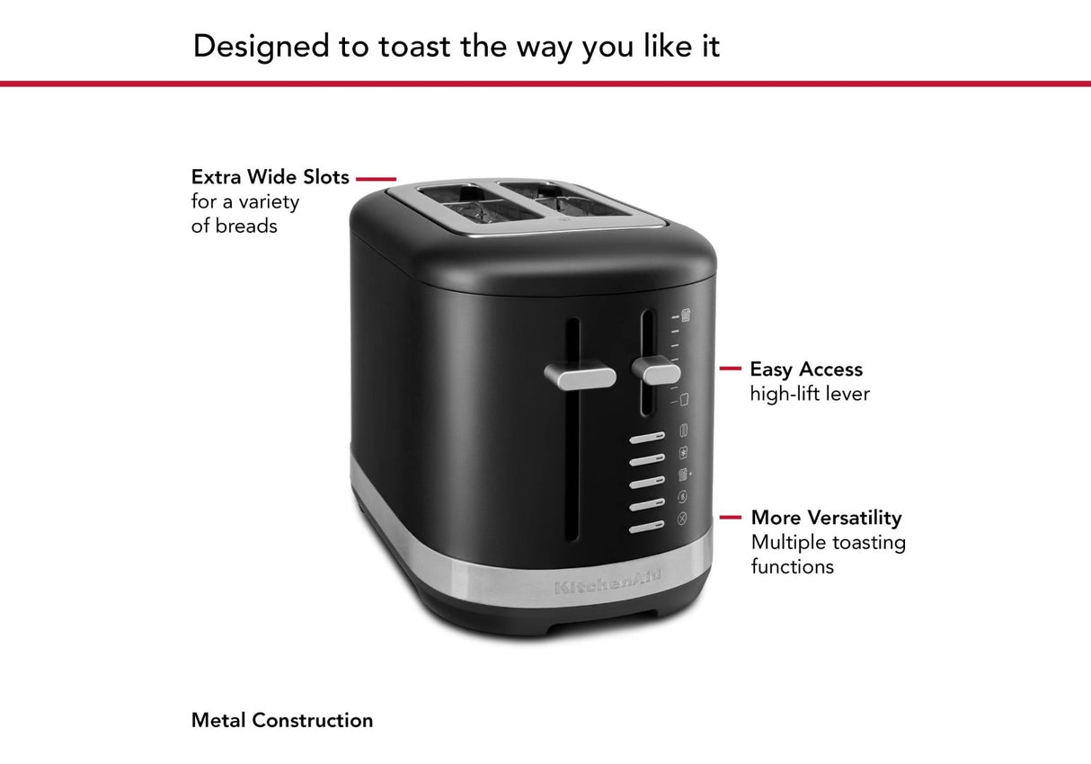2 Slice Toaster - Kitchen Aid (Matte Black)
