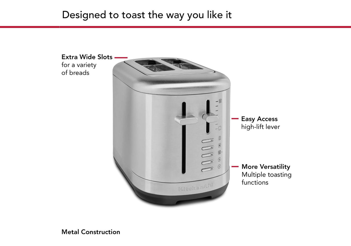 2 Slice Toaster - Kitchen Aid (Stainless Steel)