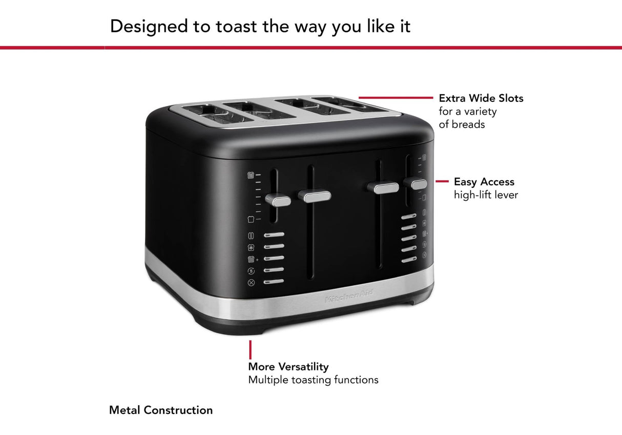 4 Slice Toaster - Kitchen Aid (Matte Black)