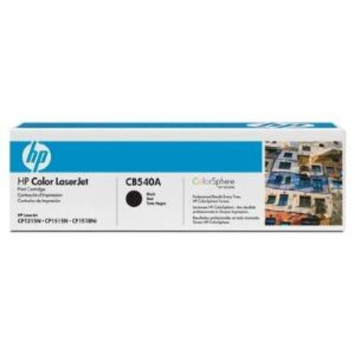 HP 125A Black Original LaserJet Toner Cartridge (CB540A) - High Yield 2200 Pages for Color Printers