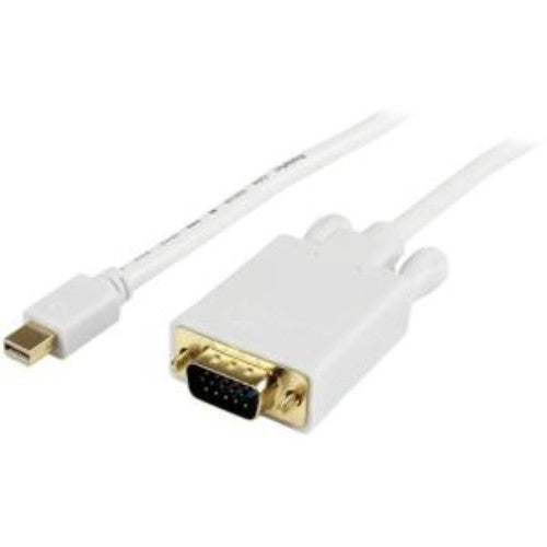 High-Quality 15ft Mini DisplayPort to VGA Video Cable for Mac and PC - StarTech MDP2VGAMM15W