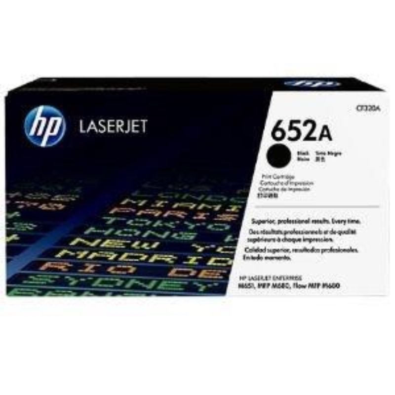 HP 652A Black Toner Cartridge for Laser Printers - High Yield 11000 Pages - Original HP