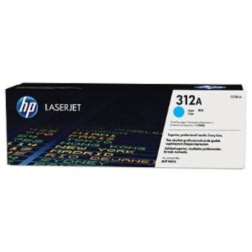 HP 312A Cyan Toner Cartridge (CF381A) for LaserJet Pro MFP M476 - 2,700 Pages - Original Quality