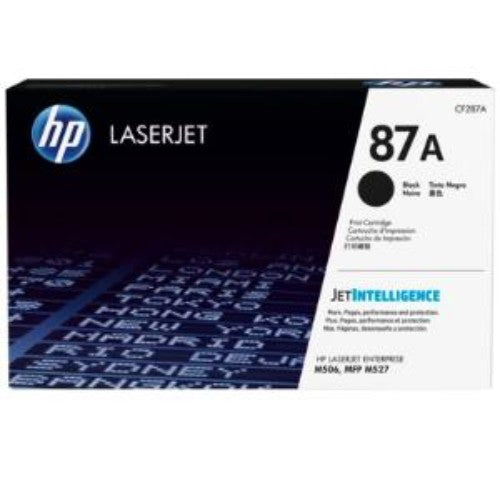 HP 87A Original Black Toner Cartridge - High Volume Printing, Up to 9,000 Pages
