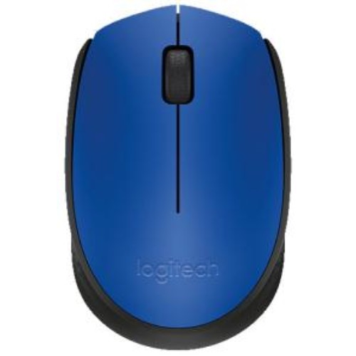 Logitech M171 Wireless Optical Mouse with 2.4GHz connection, 12-month battery life, and ambidextrous design for comfort.