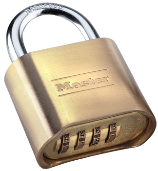Master Lock 175DAU Brass Combination Padlock 50mm