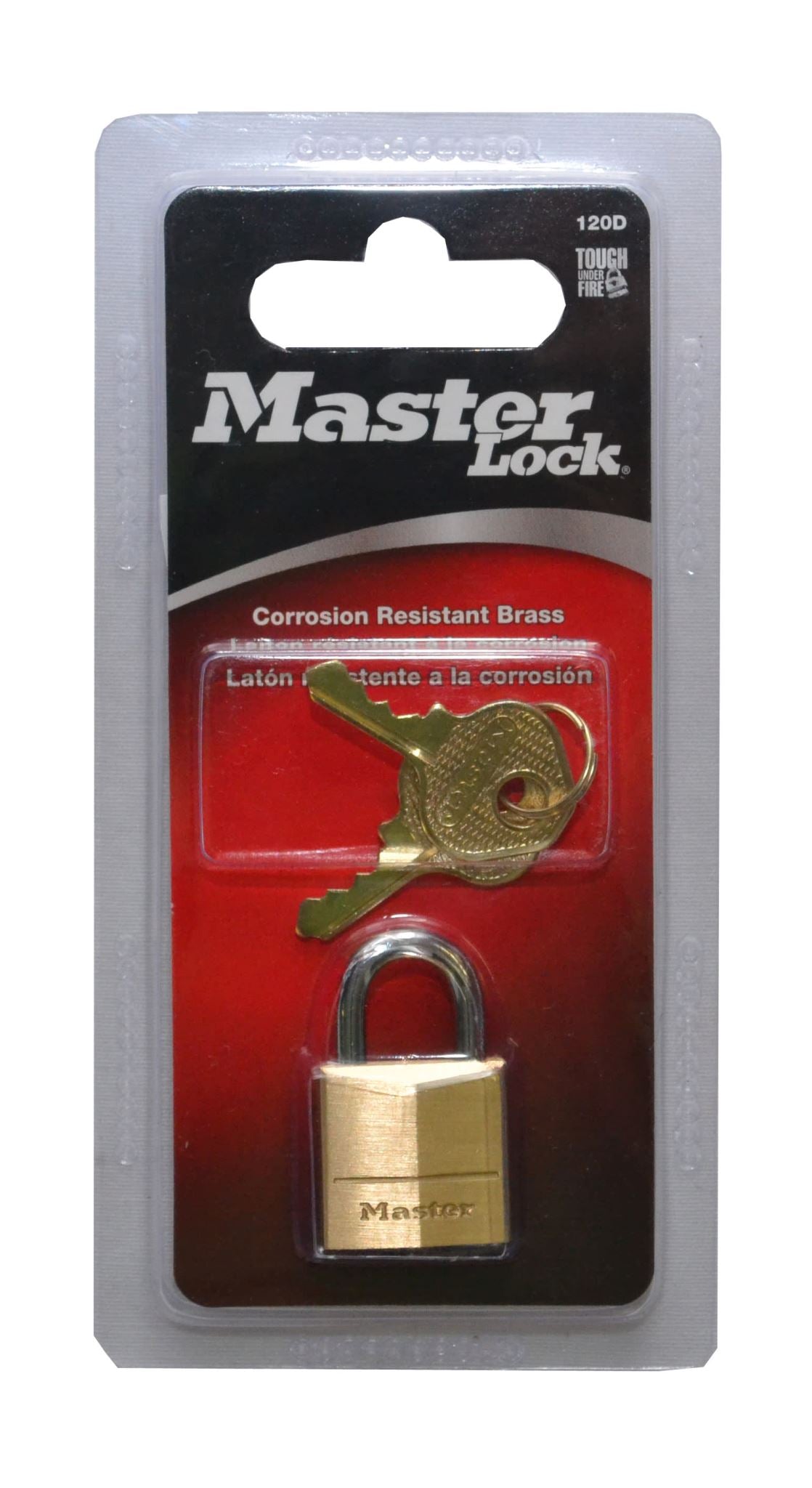 Master Lock 120DAU Solid Brass Diamond Padlock 20mm