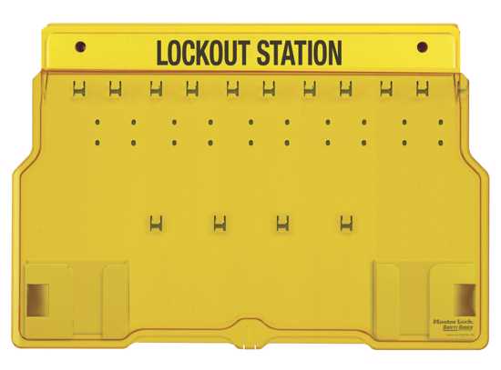 Master Lock 1483B Covered Lockout Station-Wall Mounted-10 Locks Capacity (Each)