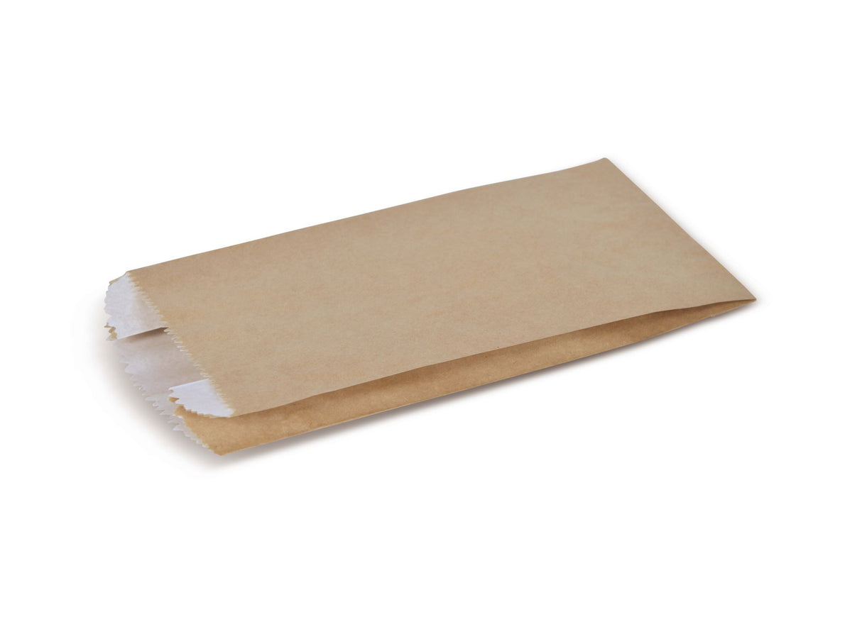 Detpak Greaseproof #4 Satchel Bag, Brown 257x125x75mm 250 (Case)