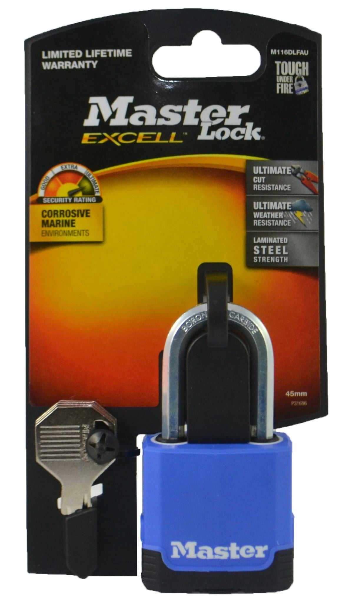 Master Lock Excell Weather Tough Steel Padlock 45mm