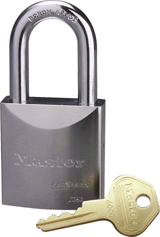 Master Lock 7040 Solid Steel Boron Shackle Padlock Body 44mm