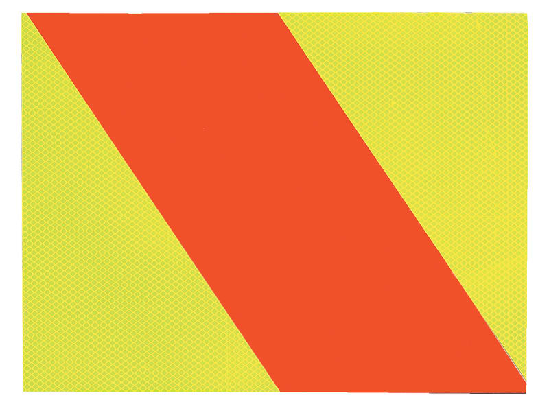 Transport Sign | Reflective Hazard Panel, Right W400mm x H300mm -