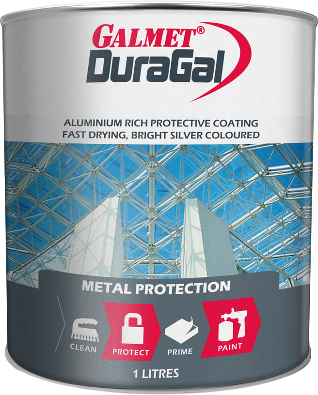 Galmet DuraGal Silver Anti-Corrosive Paint 1L (Each)