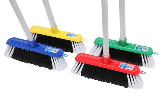 EDCO Economy Household Broom & Handle 250mm - Each
