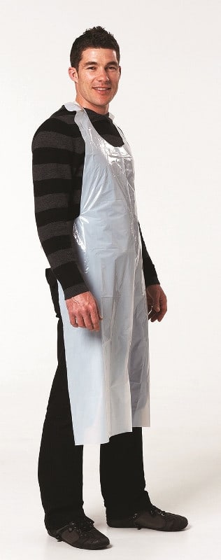 LDPE Apron White 660x1300mm (Pack of 25)