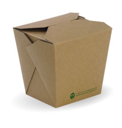 BioPak Bioboard Noodle Box 16oz/480ml 50 (Pack)