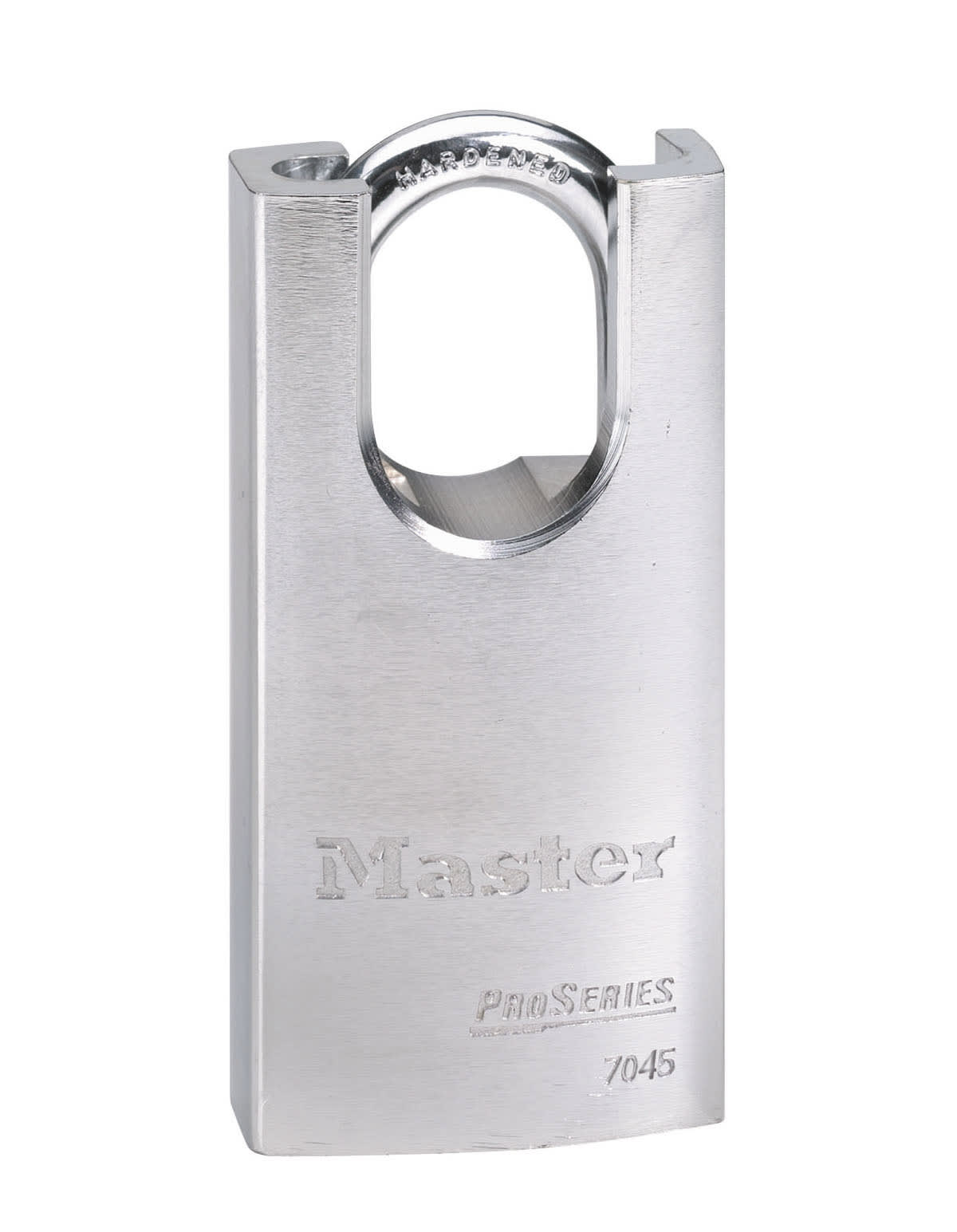 Master Lock 7045 Solid Steel Shrouded Padlock 44 x 8 x 30mm Keyed Alike