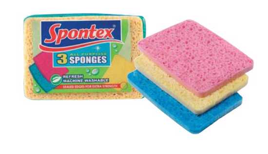 Spontex All Purpose Sponges-Pack of 3