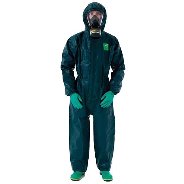 AlphaTec 4000 Chemical Coverall Green S-3XL (Each) - Green (Size: 2XL)
