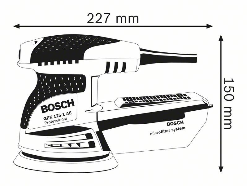 Bosch Random Orbital Sander GEX 125-1 AE