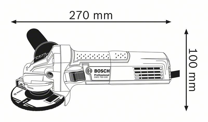 Bosch 125mm Angle Grinder GWS750-125