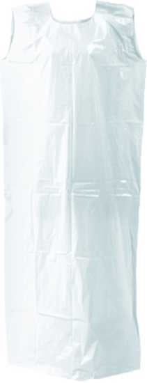 Eagle LDPE Smock with Header Block White-775x1400mm-Carton of 200