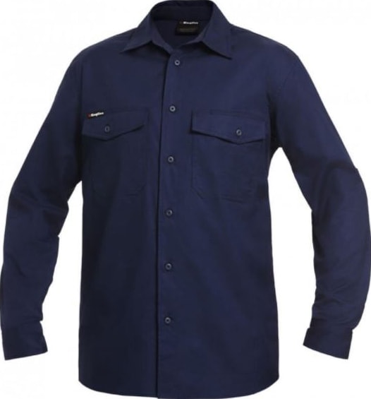 KingGee, Workcool 2 Ripstop Shirt, K14820 (Each) - Navy - Size: 4XL