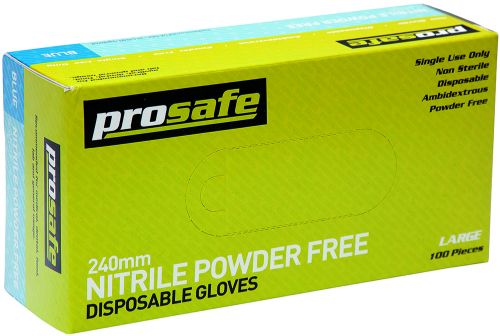 Nitrile Powder Free Gloves - Medium (100 Per Box)