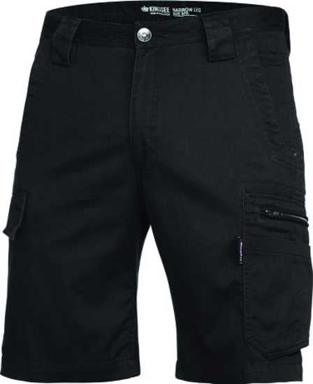 KingGee, Tradies Summer Shorts, K17340 (Pair) - Black - Size: 87