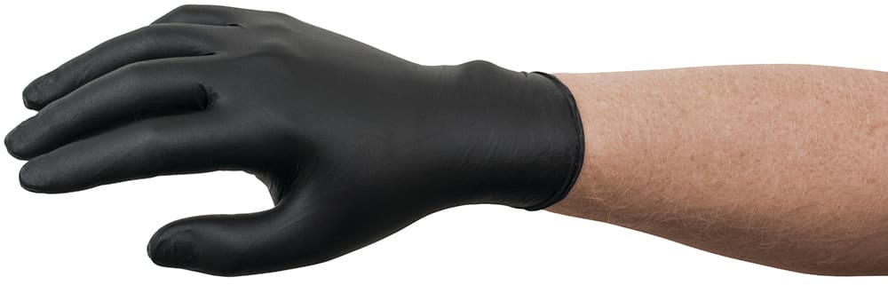 Microflex 93-852 Nitrile Gloves Black S-XL Pack of 100 - Standard - XL