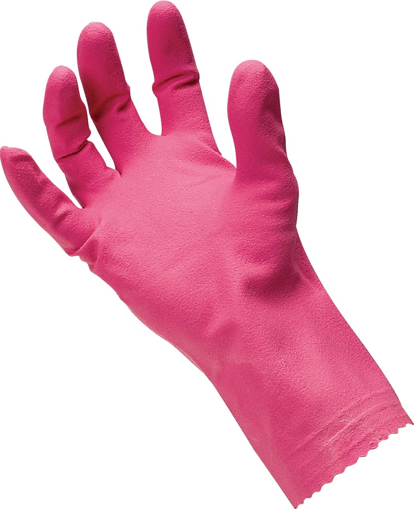 AlphaTec 87-352 Rubber Gloves Silver Lined Pink S-XL (Pair) - Standard (Size: S)