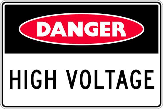Danger Sign | High Voltage-W450mm x H300mm-Single Sided