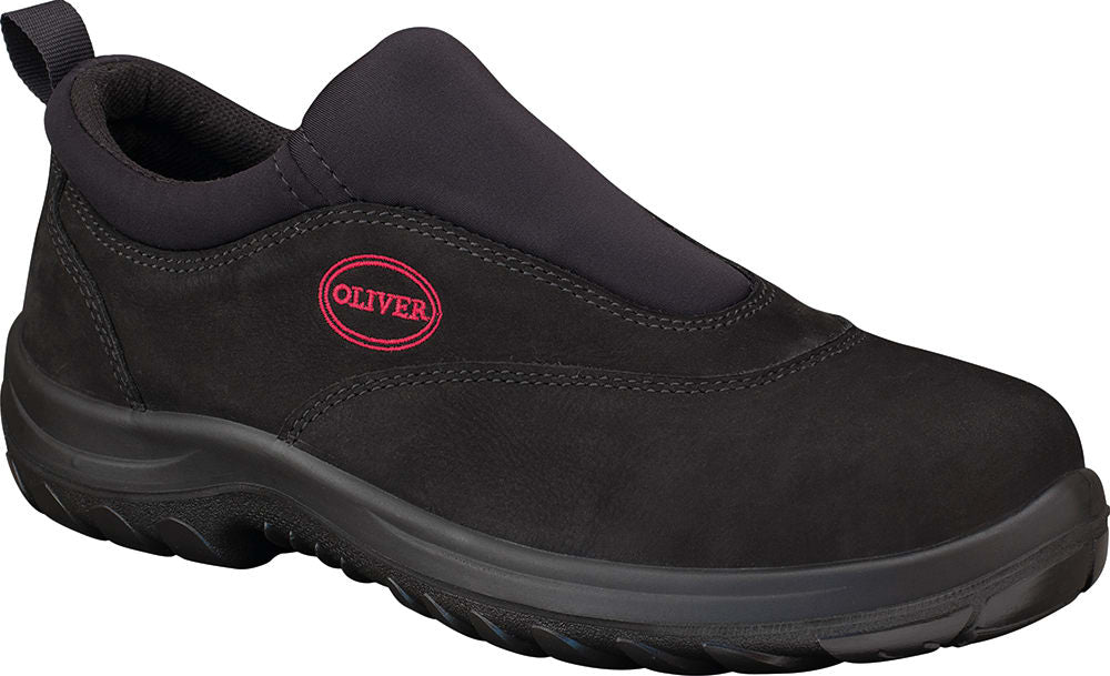 Oliver 34-610 Slip on Sports Safety Shoes - Black (Size: 12)