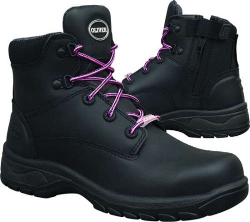Oliver Women's 49-445Z Zip Sided Safety Boots - Black (Size 39)