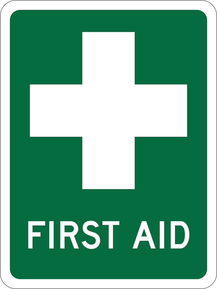 Emergency Info Sign | First Aid Sign W225mm x H300mm (Single Sided) - Standard