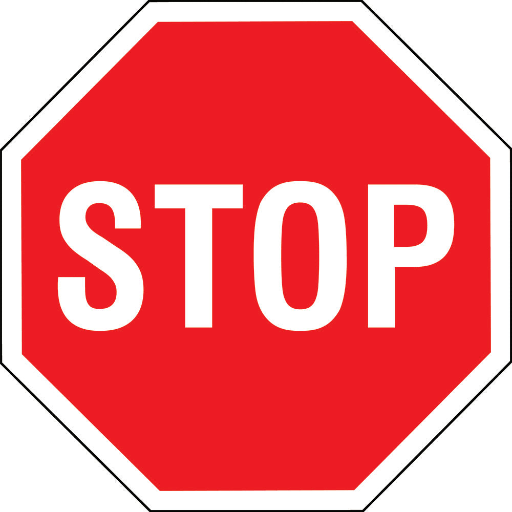 Traffic Sign | Stop, W600mm X H600mm, Single Sided W600mm x H600mm