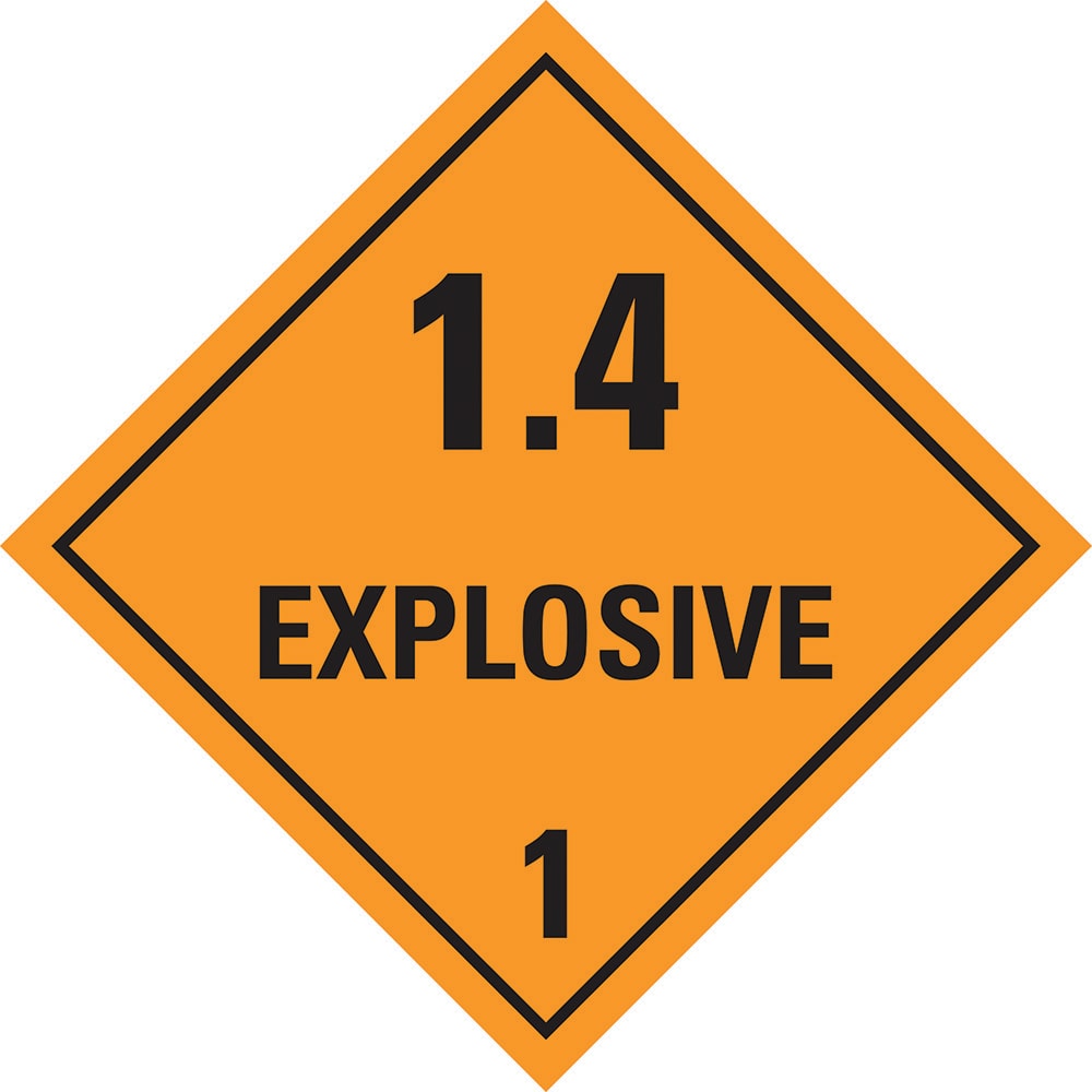 Hazardous Substances Sign | Explosive 1 W250mm x H250mm -
