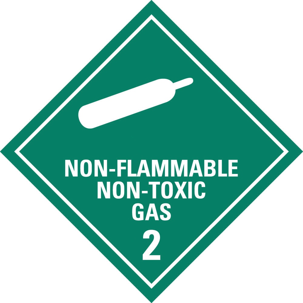Dangerous Goods Label|Non-flammable Non-toxic Gas2 W295mm x H295mm