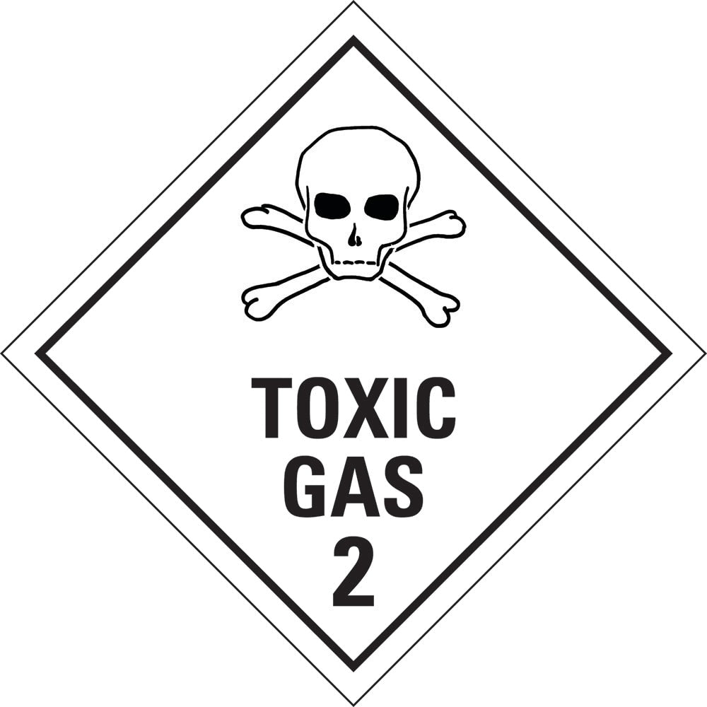 Dangerous Goods Sign | Toxic Gas 2 W400mm x H400mm (Single Sided)