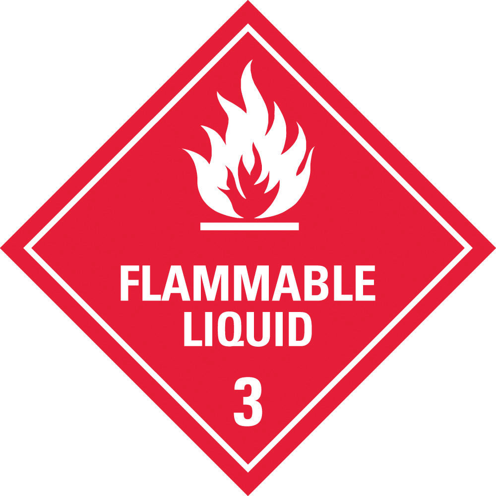 Dangerous Goods Sign | Flammable Liquid 3 W400mm x H400mm -
